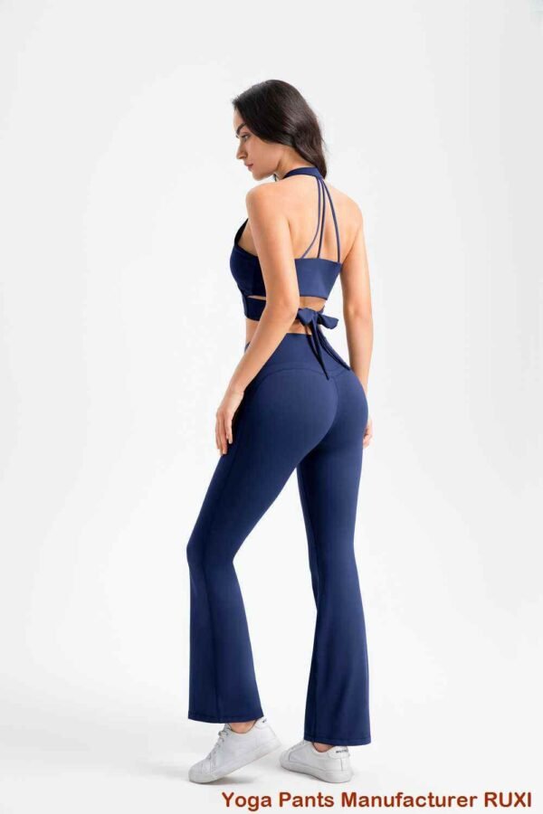 بنطال ضيق أبيض مع جيوب Ruxi ma252